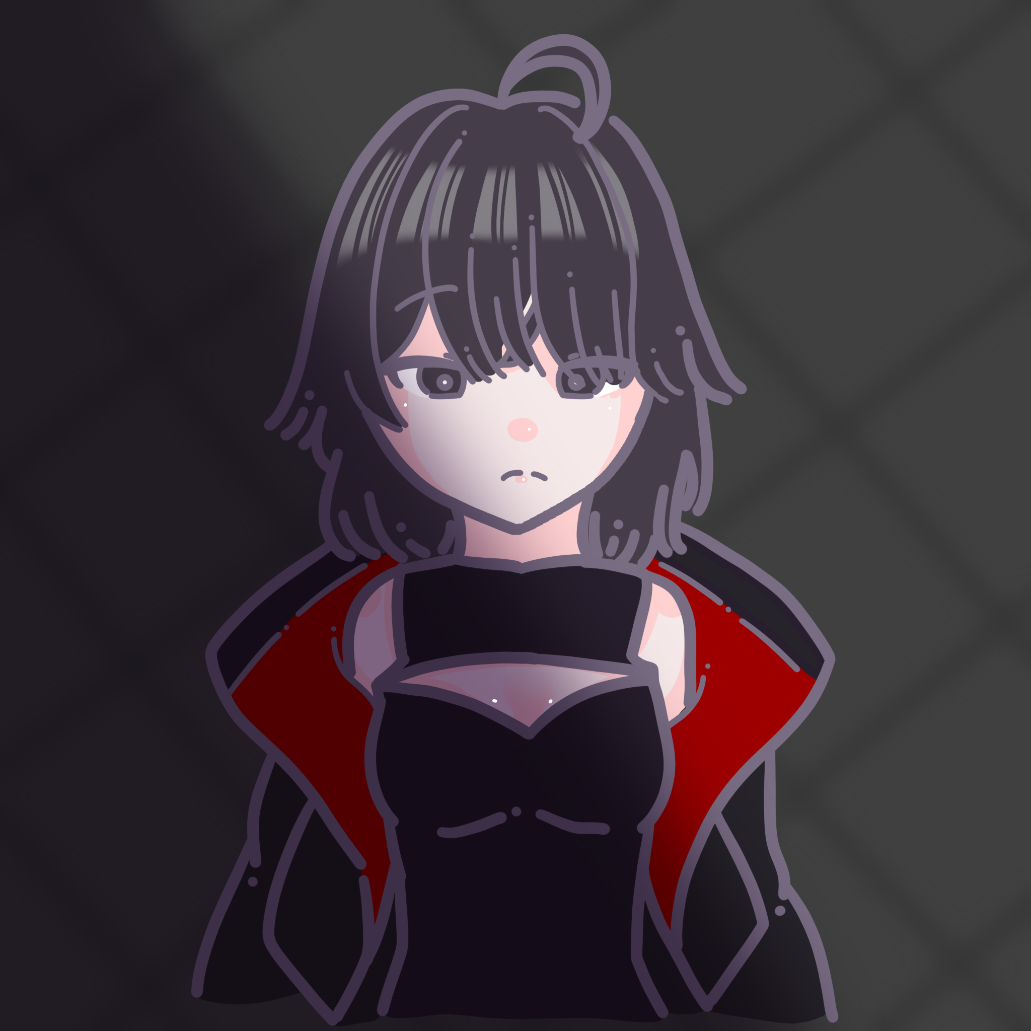 姉に描いてもらったS-BTという子です。入院中に私がこの子を描いて、それから描いてくれました!シャドウがいい感じでかわいい~!